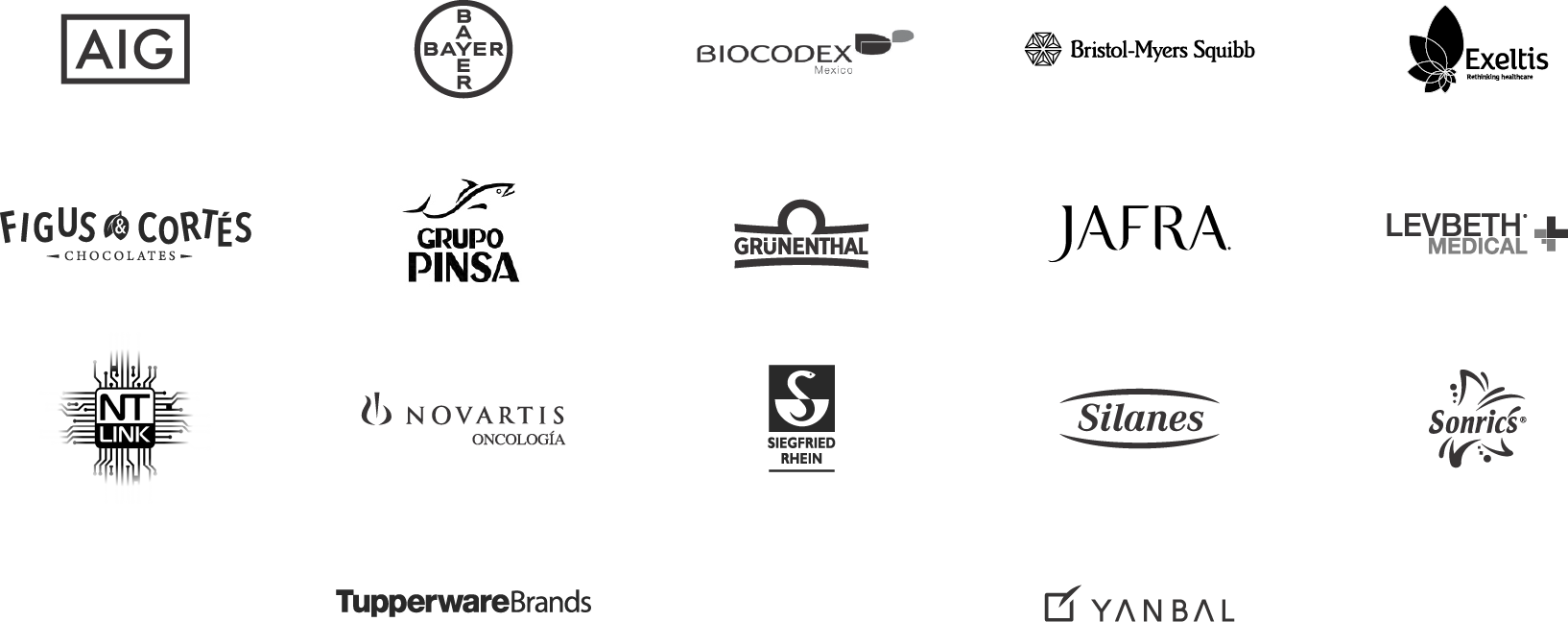 ALGUNAS EMPRESAS CON LAS QUE HEMOS COOPERADO